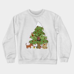 Witziger Weihnachtsbaum Crewneck Sweatshirt